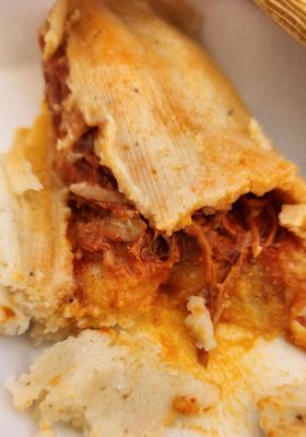 Viviana's signature dishes Pork TamaleChicken Mole PlateAsada Tacos
